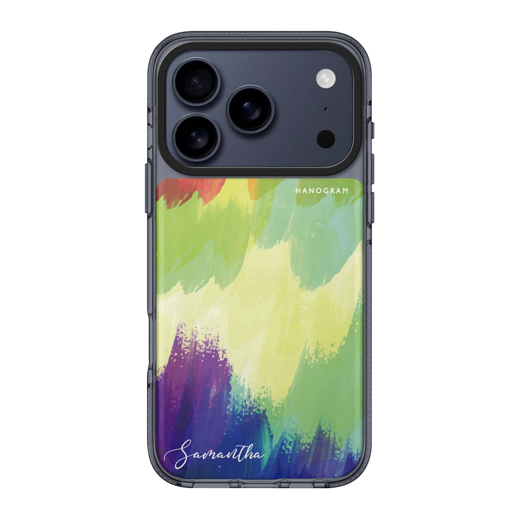 Watercolor Abstract personalized name abstract watercolor iPhone 17 Pro Max ultra clear case
