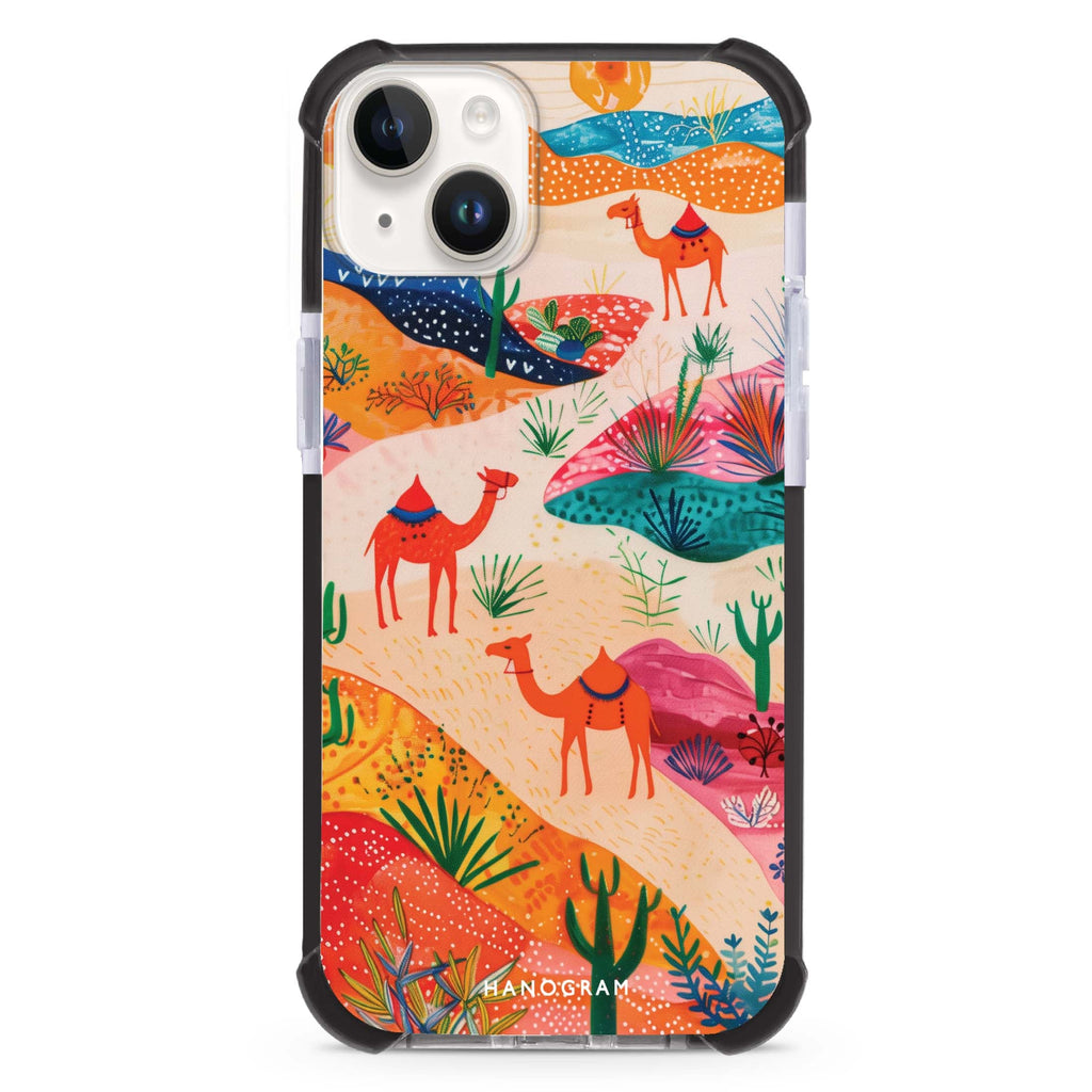 Sand Dunes Safari iPhone 15 Plus MagSafe Compatible Ultra Shockproof Case