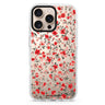 Tiny Bloom iPhone 16/15/14 Pro Max & Pro ultra clear case floral design, front product view