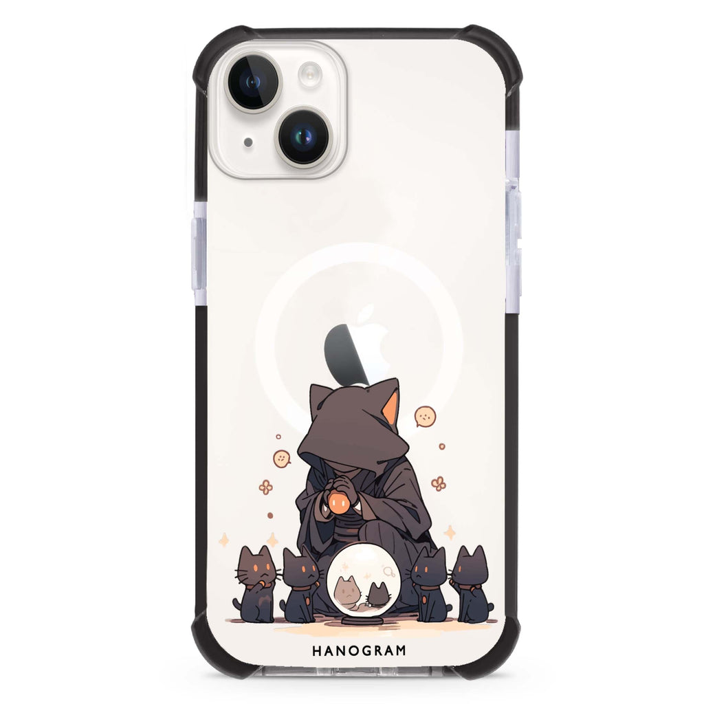 Seer Cat Charm iPhone 13 Mini MagSafe Compatible Ultra Shockproof Case