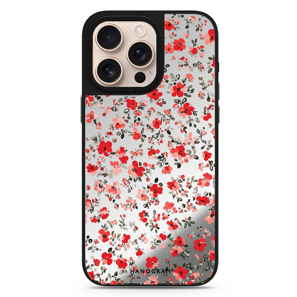 Tiny Bloom MagSafe compatible mirror case for iPhone 16/15/14 Pro Max and Pro, main view