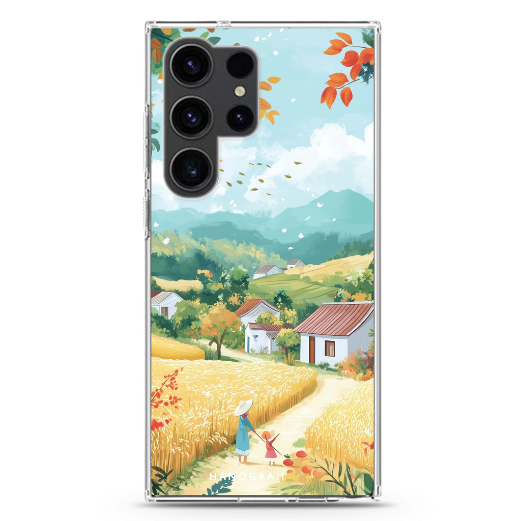 Crisp Harvest Samsung Galaxy S26/S25/S24/S23/S22 Ultra ultra clear case, transparent design, main view