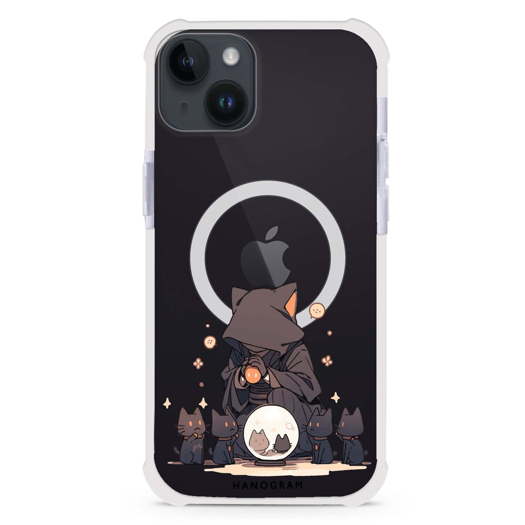 Seer Cat Charm iPhone 15 Plus MagSafe Compatible Ultra Shockproof Case