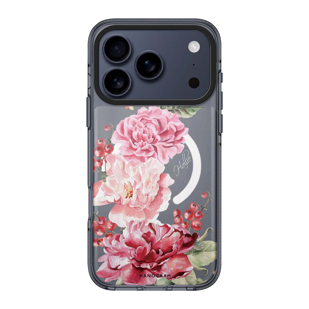 Pretty Watercolor Flowers Style 1 personalized name flower floral watercolor iPhone 17 Pro Max ultra clear case