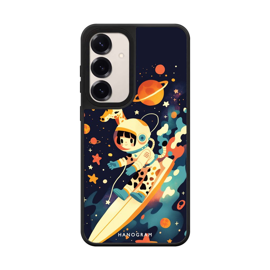 Space Giraffe Samsung Galaxy mirror case front view