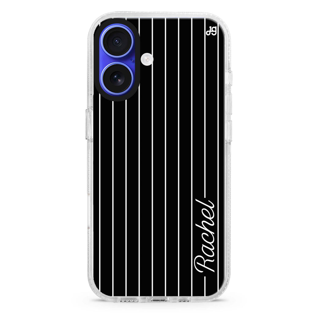 Stripes I MagSafe Compatible iPhone 16 Ultra Clear Case - Personalized and Stylish Protection