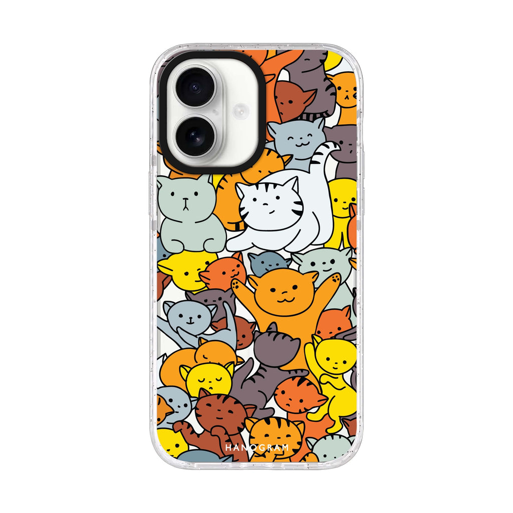 Meow Mates iPhone 17 ultra clear MagSafe case, front product view
