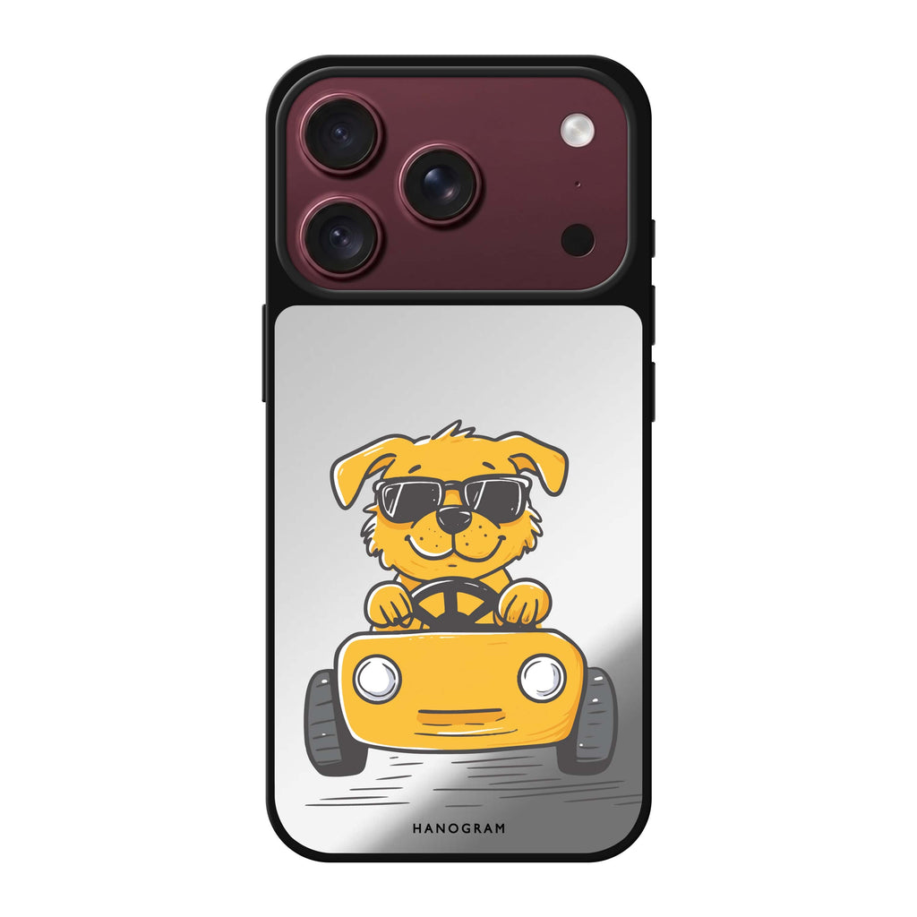 Cool Pup Drive dog animal cute iPhone 18 Pro Max mirror case