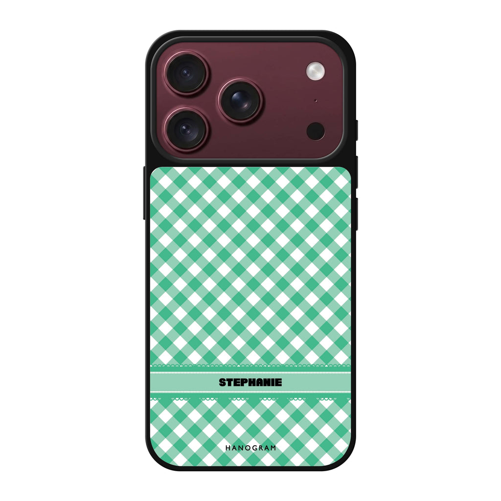 Lovely Green personalized name green iPhone 18 Pro Max mirror case