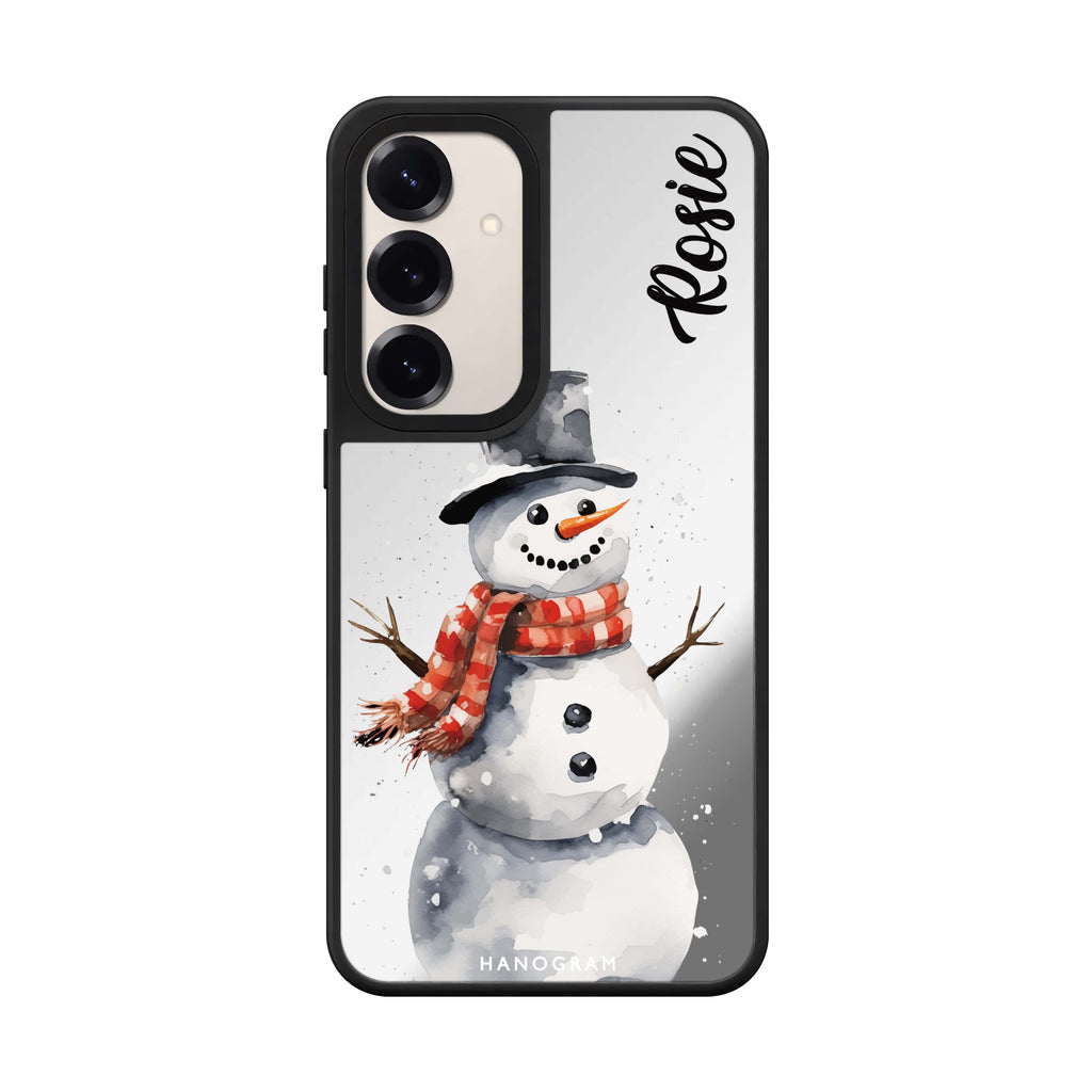 Winter Snowman Mirror Case