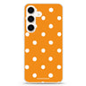 Orange Dots Samsung Galaxy Ultra Clear Case