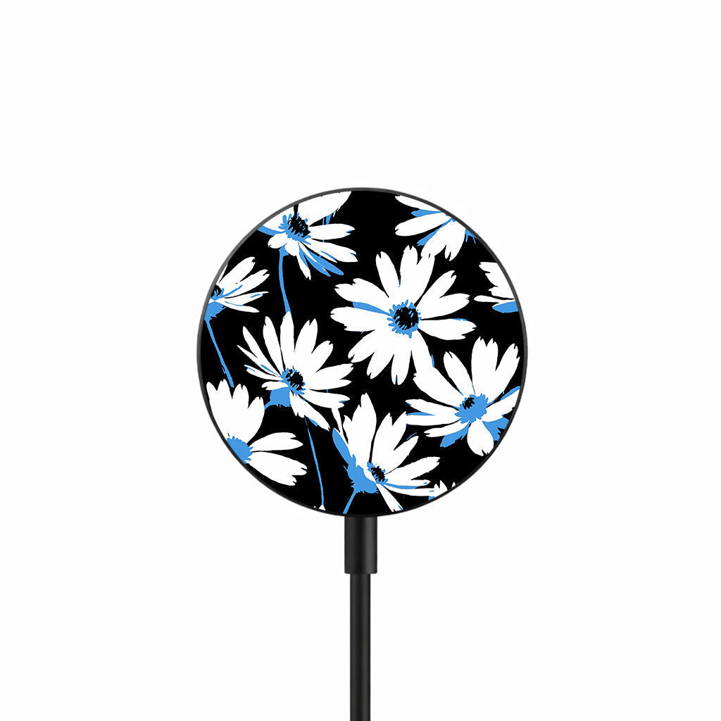 Blue Daisy Night 25W Magnetic Wireless Charger