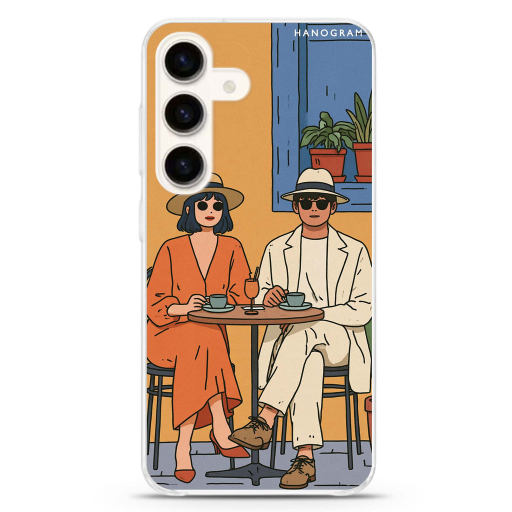 Espresso for Two Samsung Galaxy Ultra Clear Case — front view