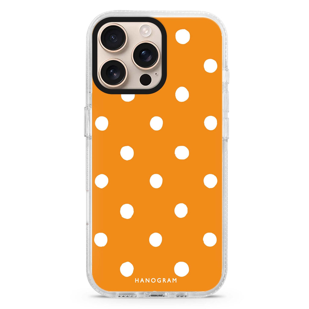 Orange Dots Magsafe Compatible Ultra Clear Case
