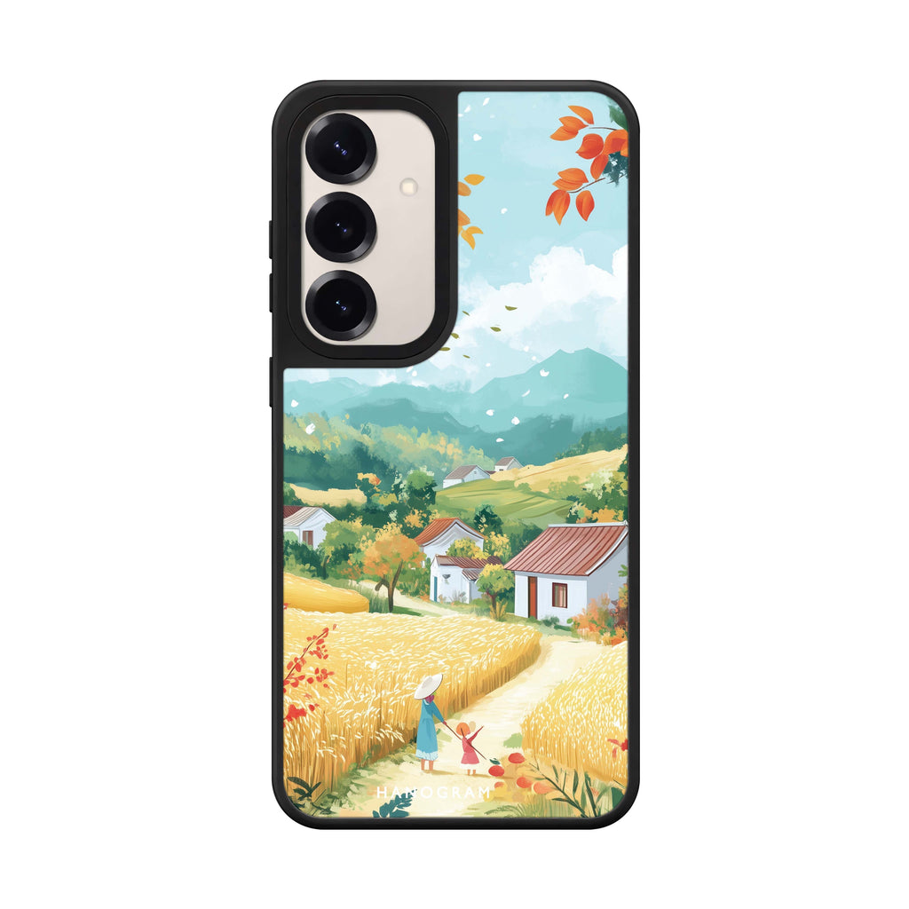 Crisp Harvest Samsung Galaxy mirror case front view