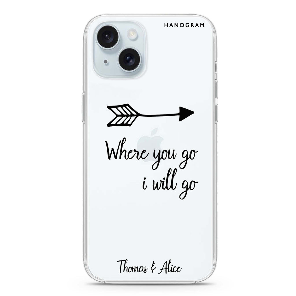 Always love together iPhone 15 plus Ultra Clear Case