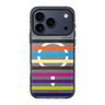 colorful stripe personalized name multicolor pattern bright iPhone 17 Pro Max ultra clear case