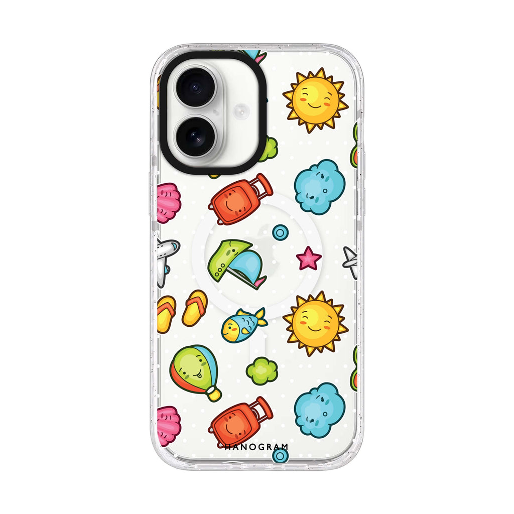 Animagic Adorables iPhone 17 ultra clear MagSafe case, front product view