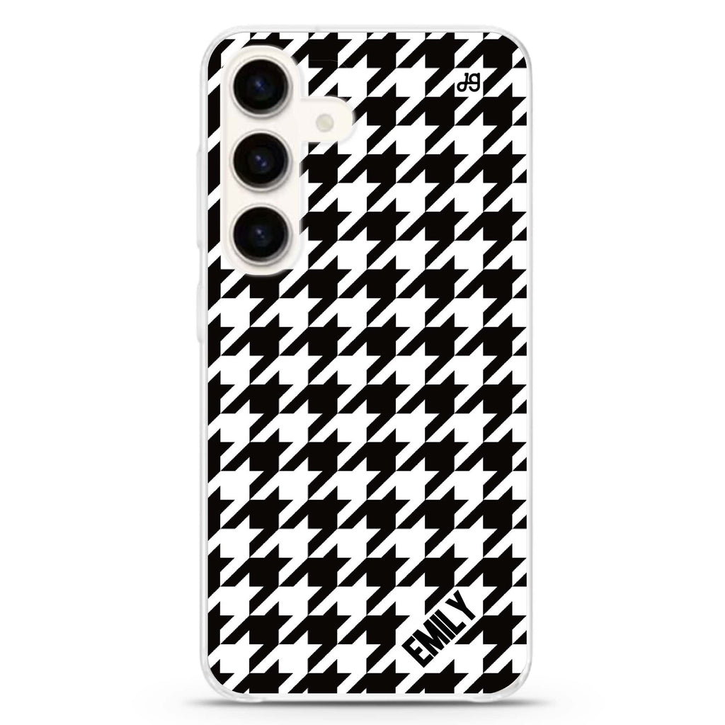 Houndstooth Samsung Galaxy Ultra Clear Case