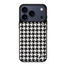 Houndstooth personalized name pattern iPhone 17 Pro Max mirror case