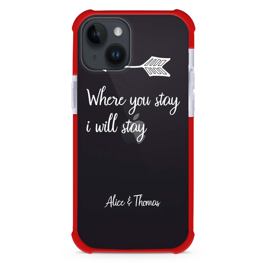 Always love together iPhone 15 Plus Ultra Shockproof Case