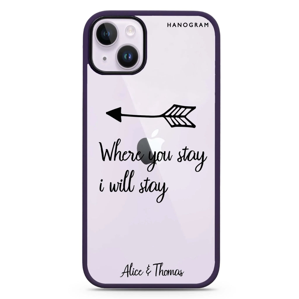 Always love together iPhone 15 Impact Guard Bumper Case