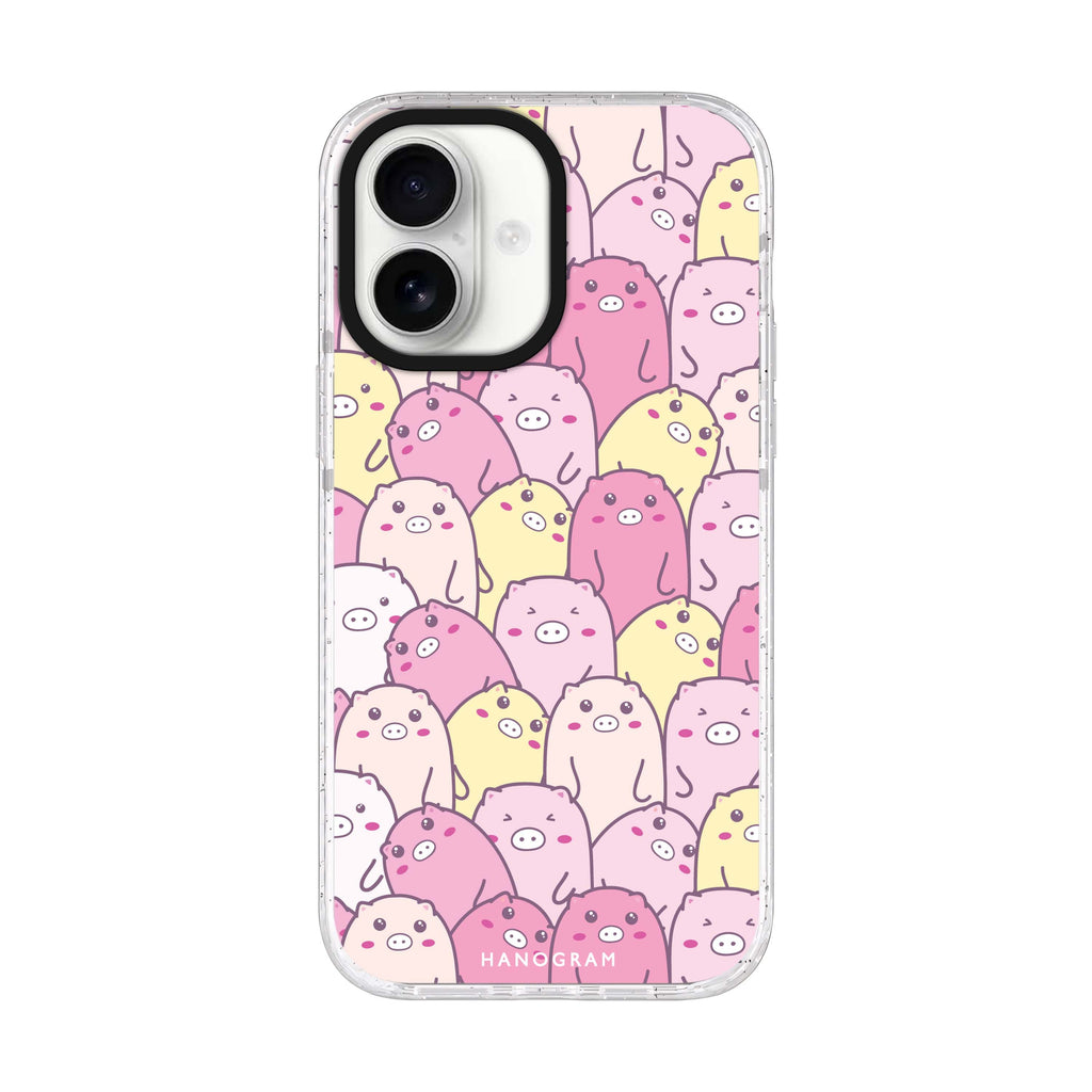 Piggy Pals iPhone 17 ultra clear MagSafe case, front product view
