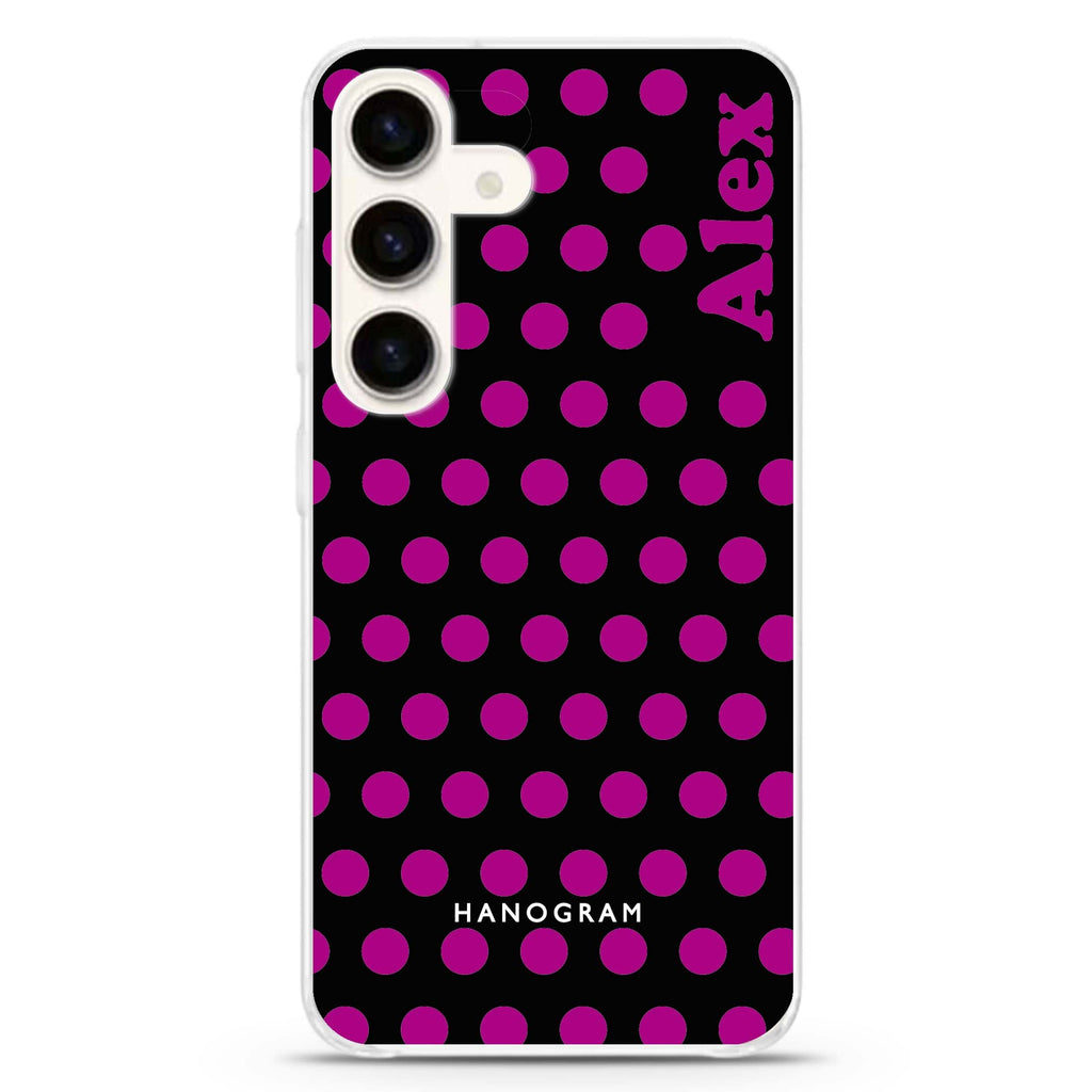 Wave Dots Samsung Galaxy Ultra Clear Case