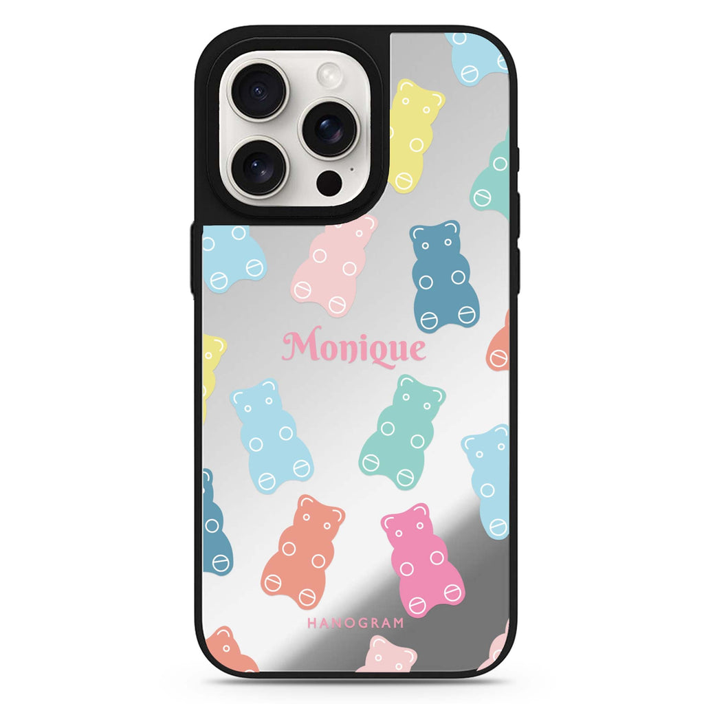 Sweet Dream Bear personalized name MagSafe mirror case for iPhone 16/15/14 Pro Max and Pro, main view