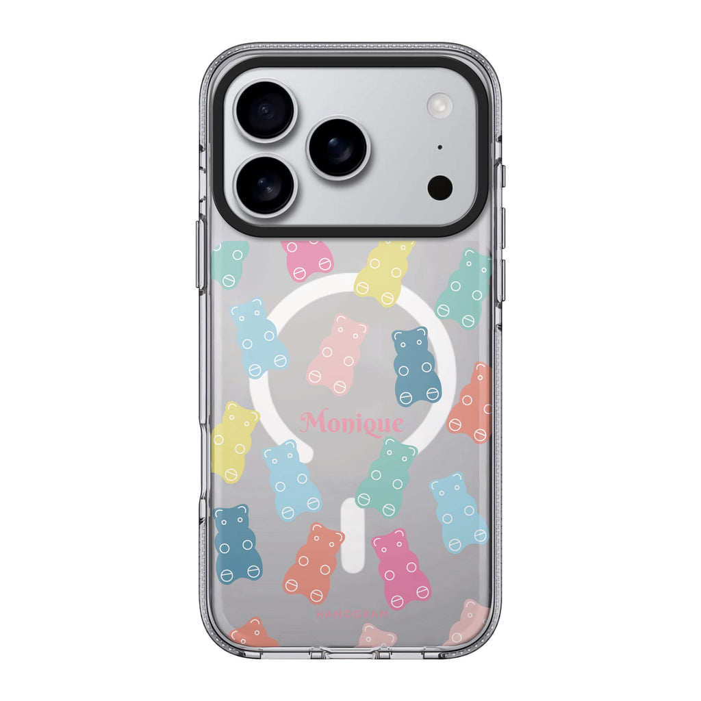 Sweet Dream Bear personalized name bear animal whimsical iPhone 17 Pro Max ultra clear case