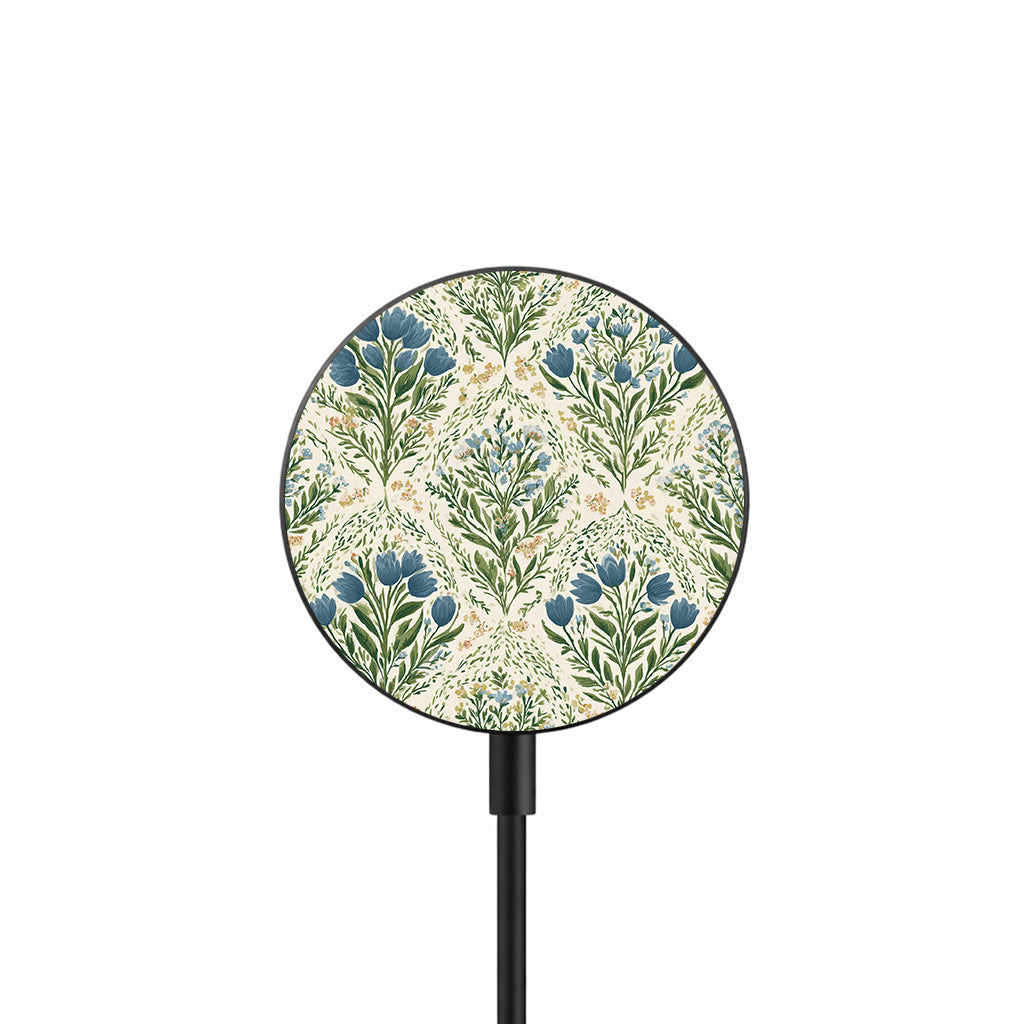 Blue Meadow Leaves 25W Magnetic Wireless Charger