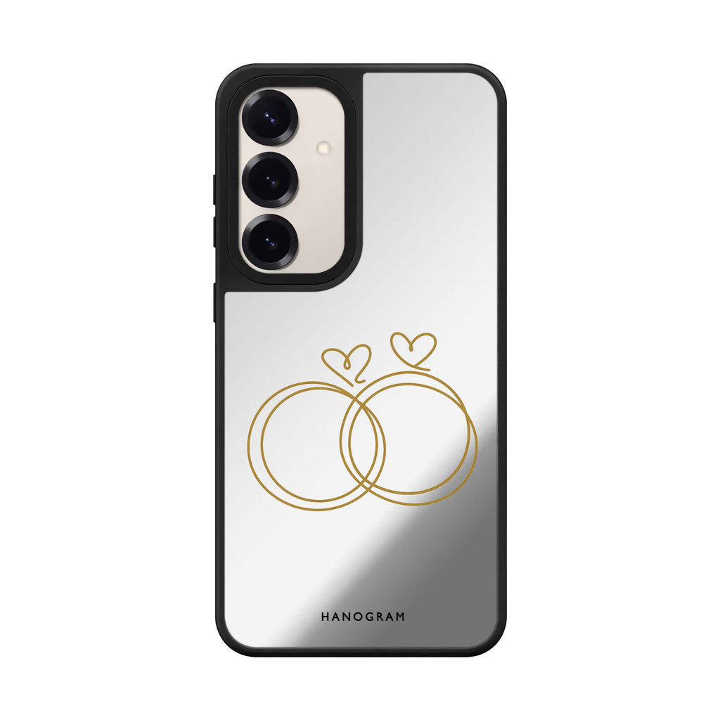 Golden Heartloops Samsung Galaxy Mirror Case - product image 1