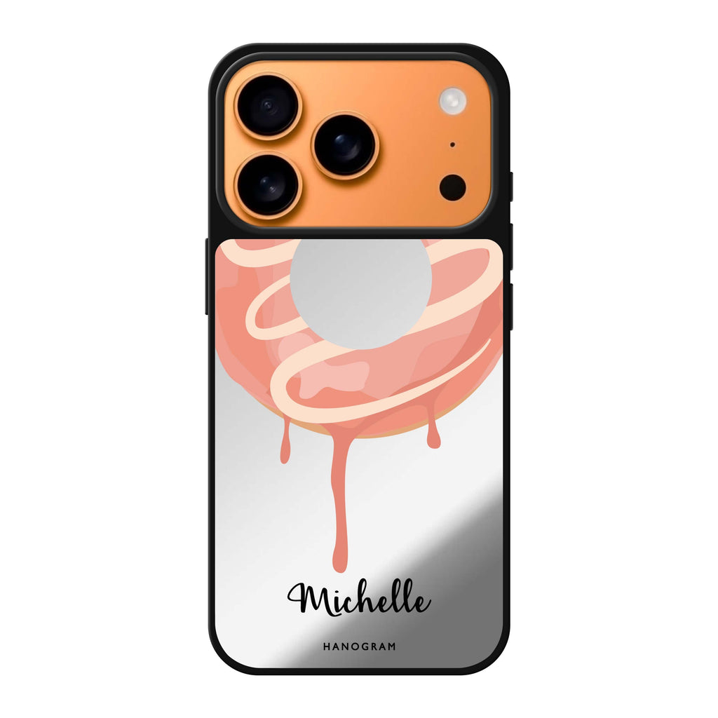 Yummy Donut I personalized name donut food iPhone 17 Pro Max mirror case