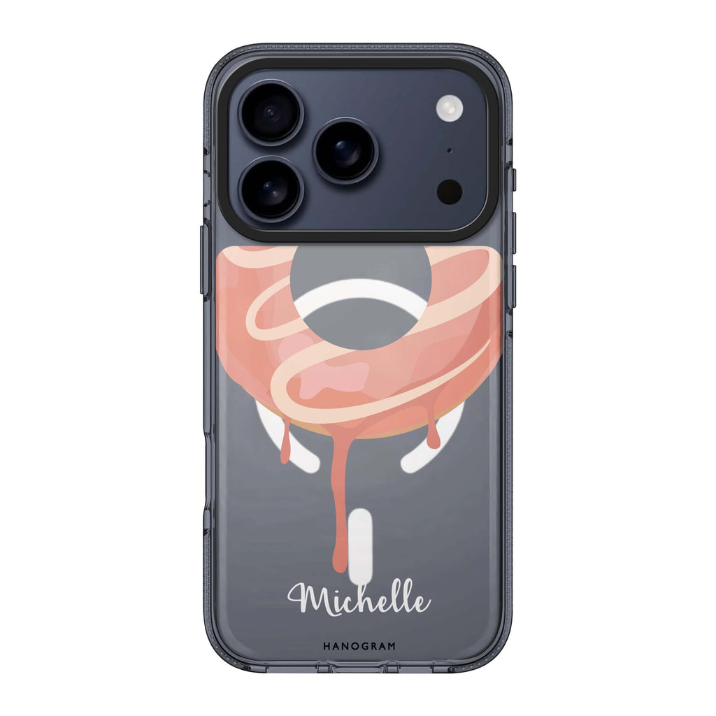Yummy Donut I personalized name donut food iPhone 17 Pro Max ultra clear case