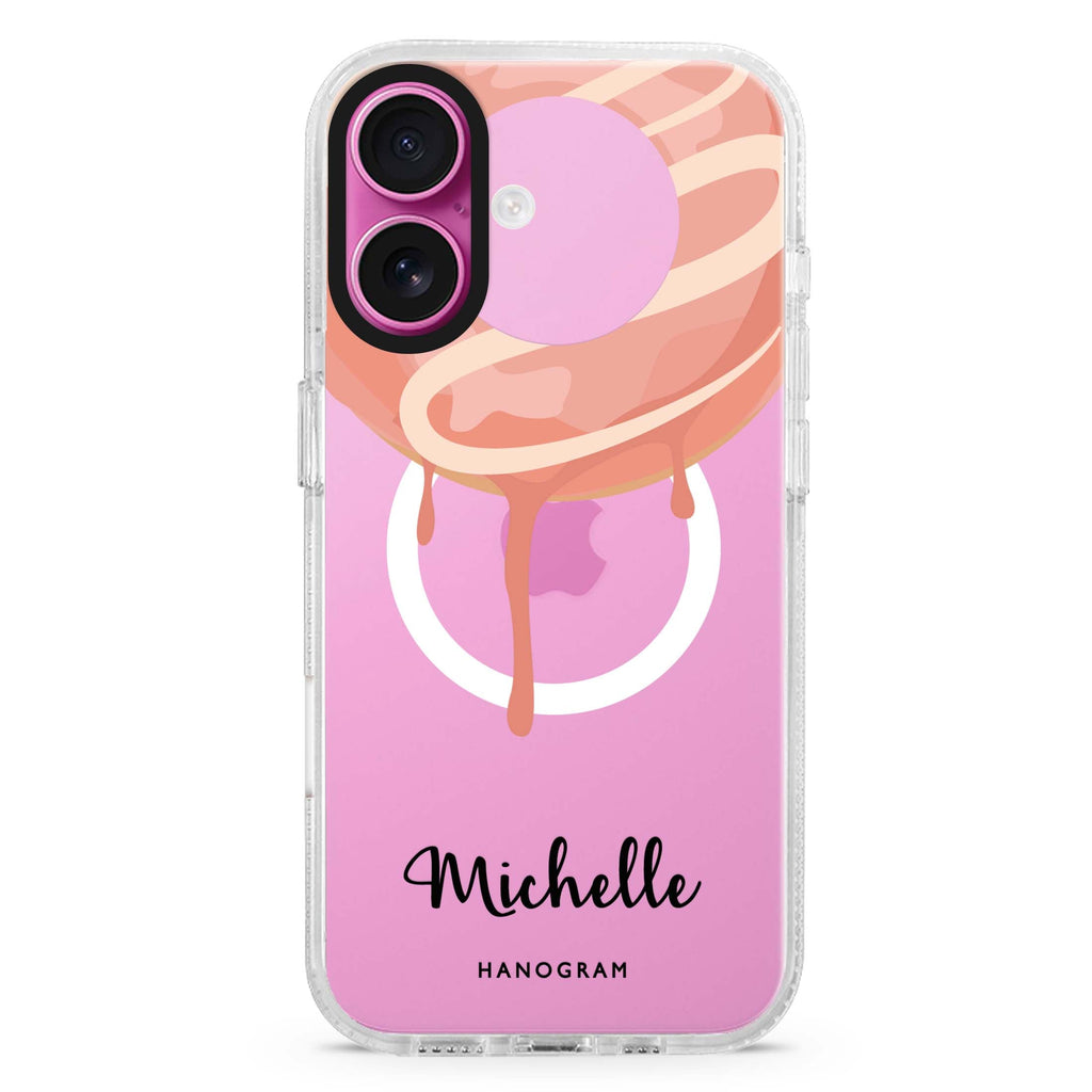 Yummy Donut I MagSafe Compatible iPhone 16 Ultra Clear Case - Personalized and Stylish Protection