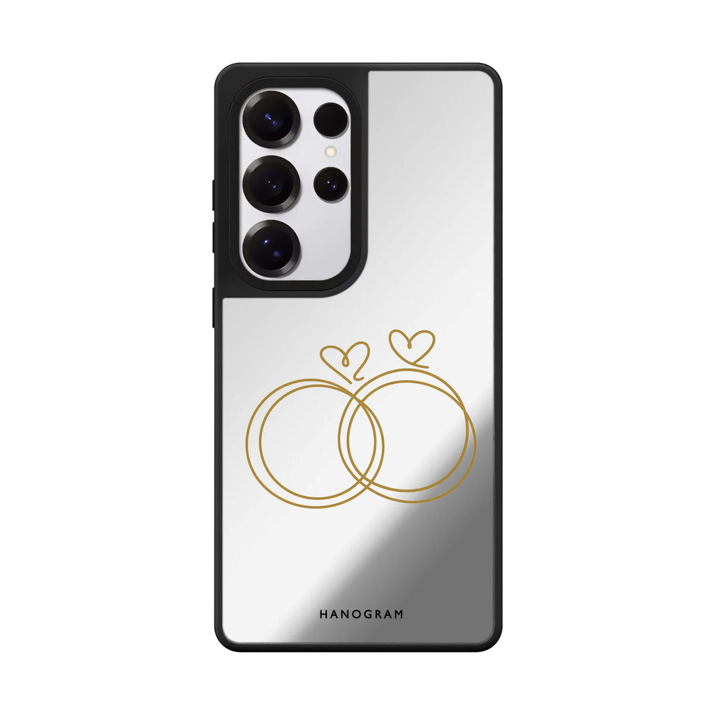 Golden Heartloops Samsung Galaxy Mirror Case - image 1