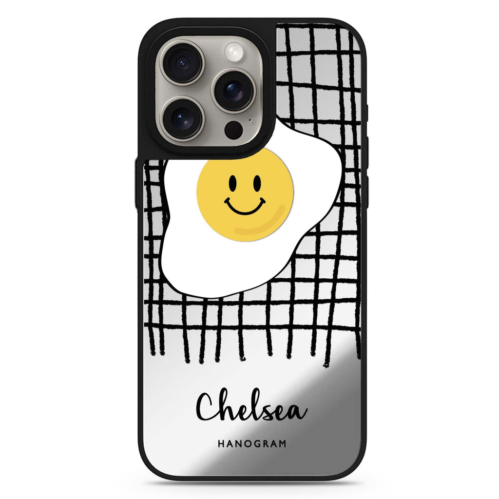 Funny Egg personalized name MagSafe mirror case for iPhone 16/15/14 Pro Max and Pro, main view
