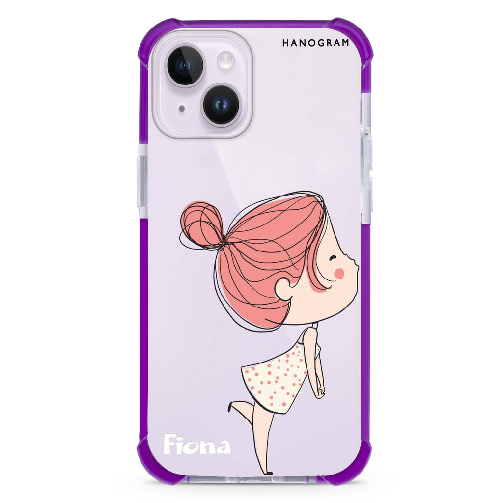 Cute girl kissing iPhone 15 Plus Ultra Shockproof Case | Hanogram  Hanogram