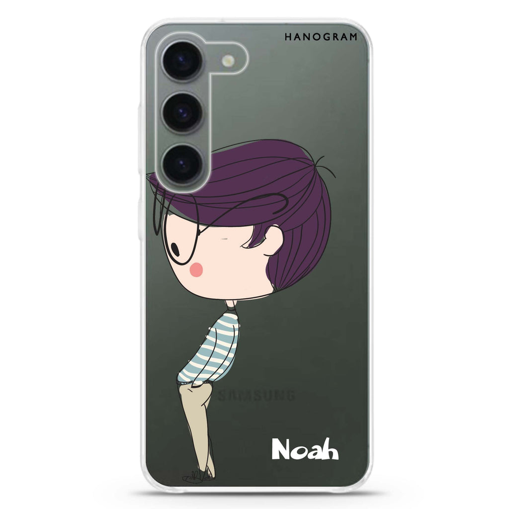 Boy kissing Samsung Galaxy S23 Plus Case - Personalized and Stylish Protection