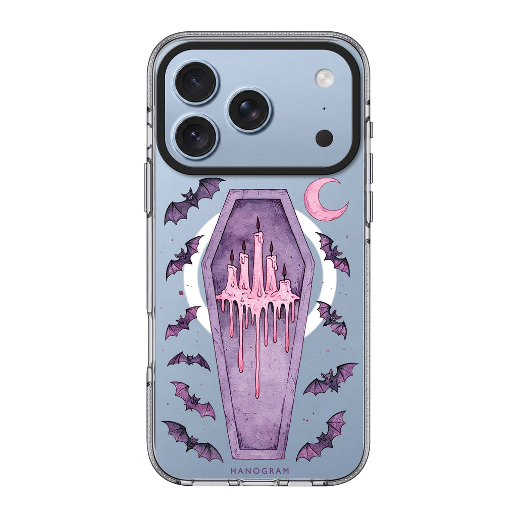 Lavender Candle Crypt iPhone 18 Pro Max Ultra Clear Case - Image 1