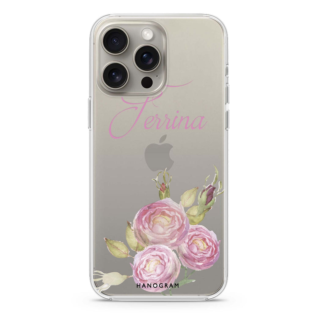 Three Watercolor Flowers iPhone Ultra Clear Case