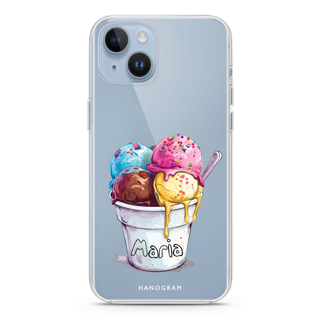 Sweet Scoops iPhone 15 Plus Ultra Clear Case