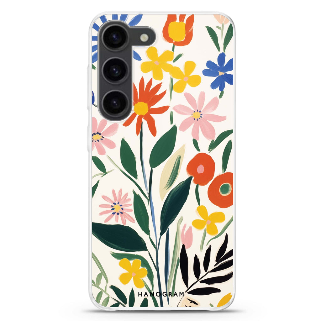 Floral Impressions ultra-clear case for Samsung Galaxy S23/S22, front view