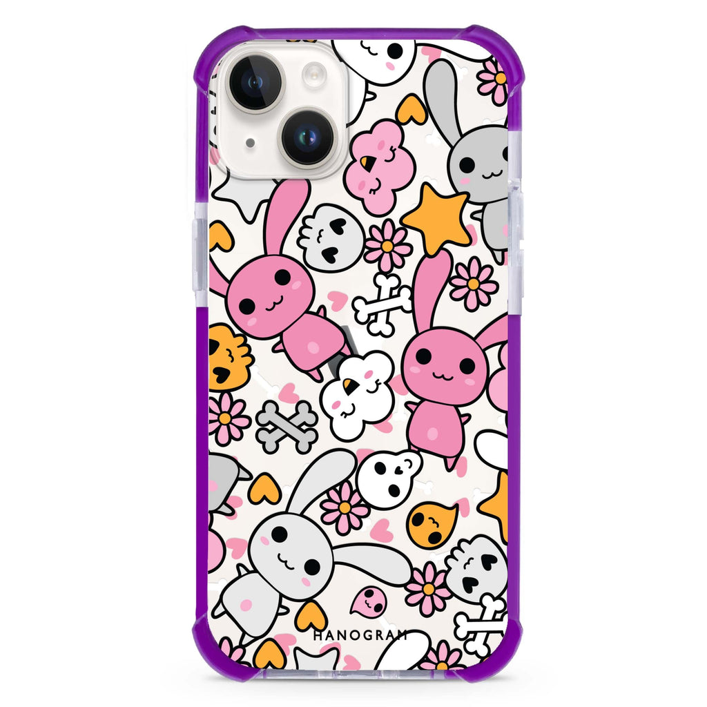 Bunny Doodles iPhone 15 Plus Ultra Shockproof Case