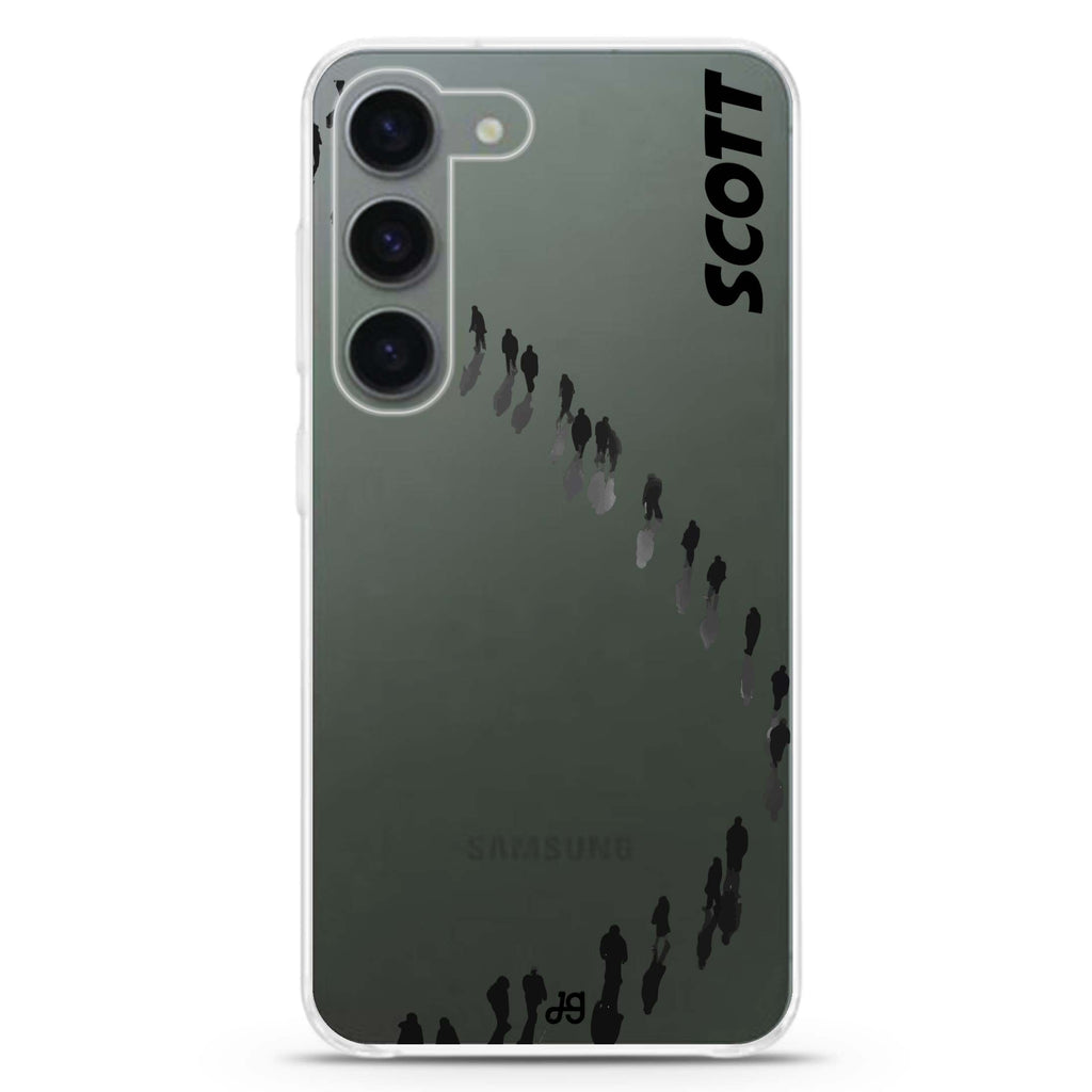People Points personalized ultra-clear case for Samsung Galaxy S23/S22, front view
