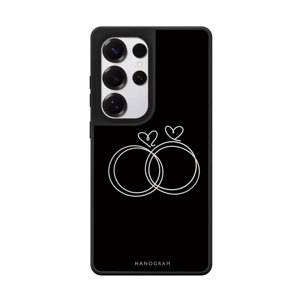 Silver Heartloops Samsung Galaxy Mirror Case - image 1