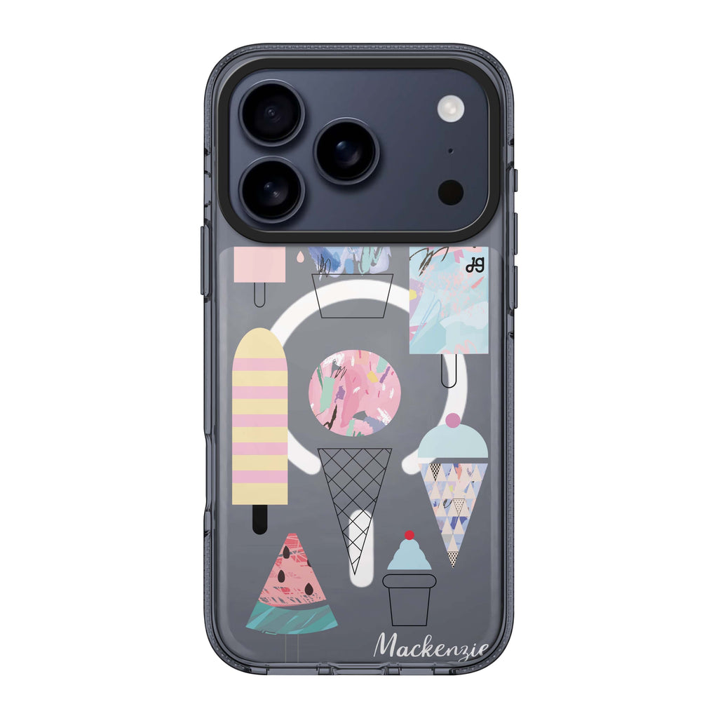 Artistic Ice cream II personalized name ice cream food iPhone 17 Pro Max ultra clear case