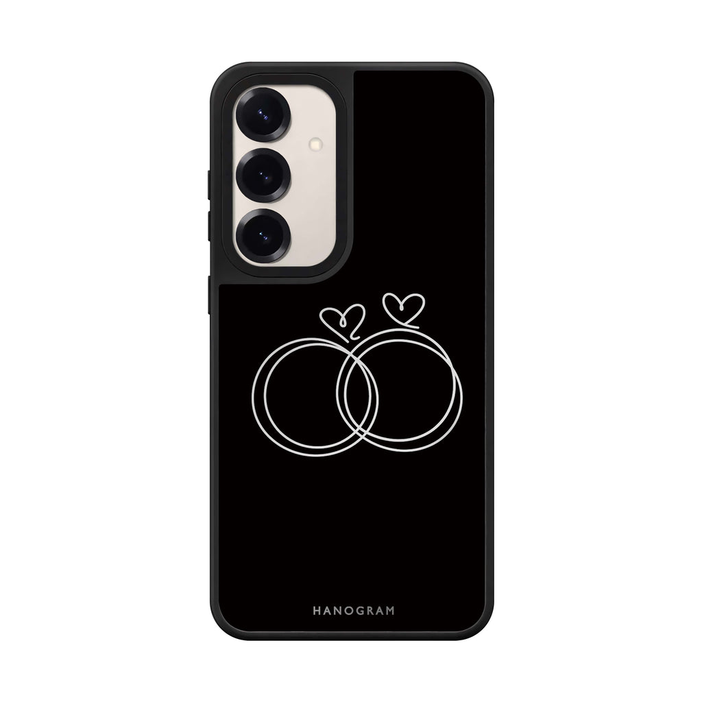 Silver Heartloops Samsung Galaxy Mirror Case - product image 1