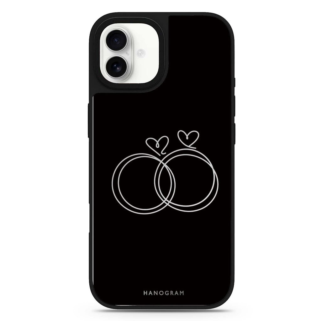 Silver Heartloops iPhone 17 Mirror Case - View 1