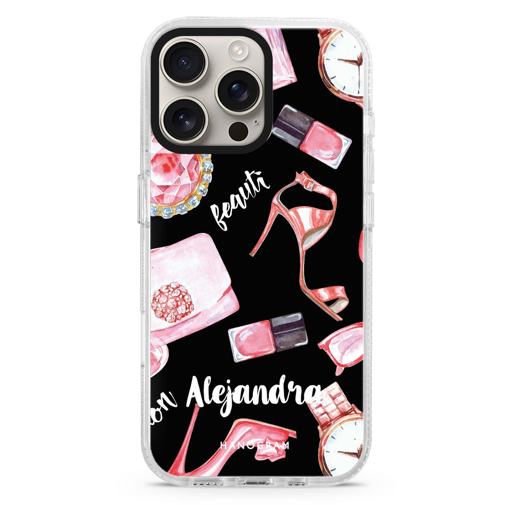 Abstract Doodles MagSafe Compatible iPhone 16 Pro Ultra Clear Case - Personalized and Stylish Protection